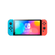 Nintendo Switch OLED with Neon Blue and Neon Red Joy-Con