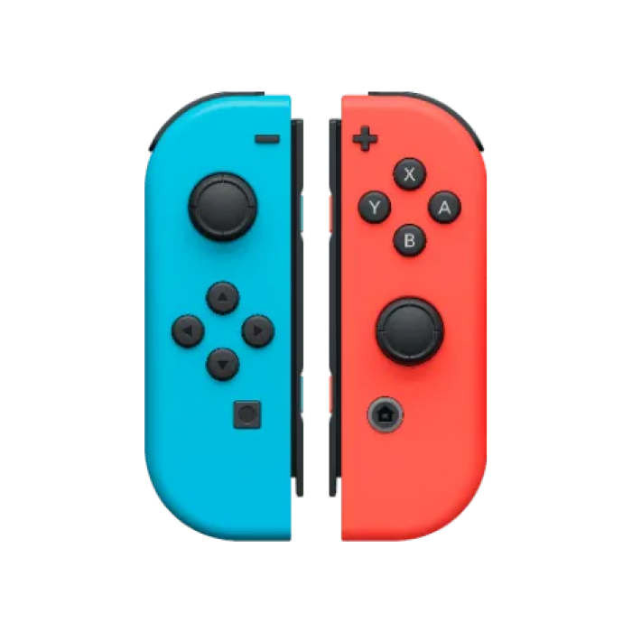 Nintendo Switch with Neon Blue and Neon Red Joy-Con