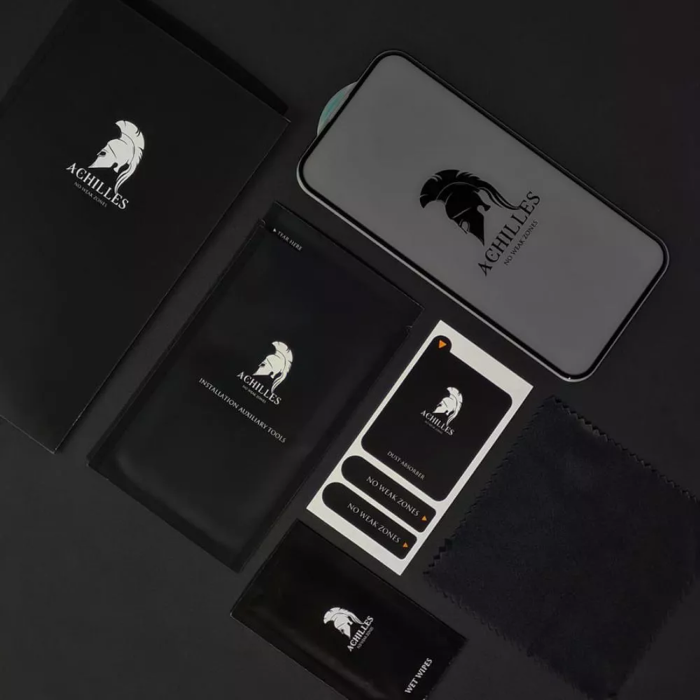 Защитное стекло Full Screen Achilles iPhone 14 Pro (black)