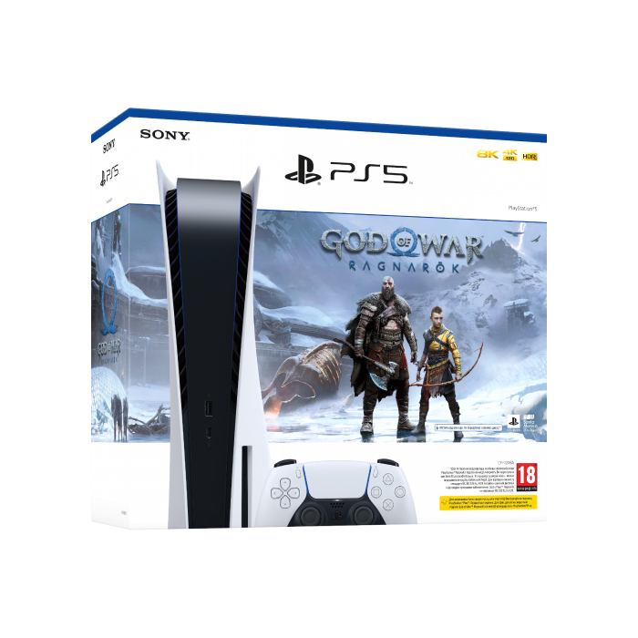 Стаціонарна ігрова приставка Sony PlayStation 5 825GB God of War Ragnarok Bundle