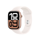 Apple Watch Series 10 46mm GPS + Cellular Rose Gold Alu. Case w. Light Blush Sport Band - M/L