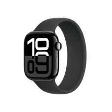 Apple Watch Series 10 42mm GPS Jet Black Aluminum Case w. Black Solo Loop Size 6