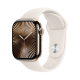 Apple Watch Series 10 46mm GPS + Cellular Gold Titanium Case with Starlight Sport Band M/L