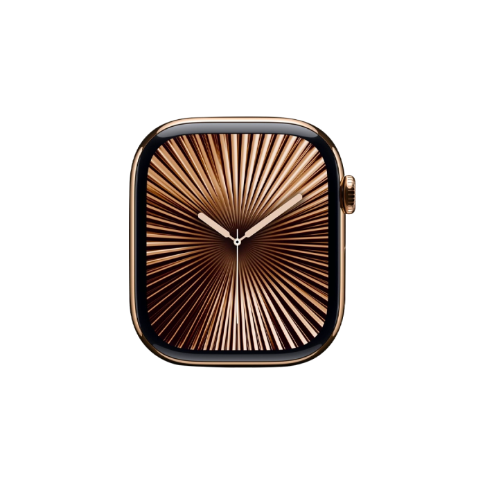 Apple Watch Series 10 46mm GPS + Cellular Gold Titanium Case with Starlight Sport Band M/L
