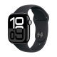 Apple Watch Series 10 46mm Jet Black Aluminium Case with Black Sport Band S/M