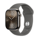 Apple Watch Series 10 46mm GPS + Cellular Natural Titanium Case w. Stone Gray Sport Band M/L