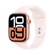 Apple Watch Series 10 42mm Rose Gold Aluminium Case with Light Blush Sport Band S/M