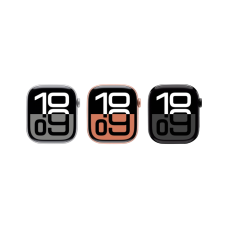 Apple Watch Series 10 46mm GPS Silver Alu. Case w. black sport band - S/M