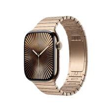 Apple Watch Series 10 GPS + Cellular 42mm Gold Titanium Case w. Gold Link Bracelet
