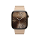 Apple Watch Series 10 GPS + Cellular 42mm Gold Titanium Case w. Gold Link Bracelet
