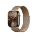 Apple Watch Series 10 42mm GPS + Cellular Gold Titanium Case w. Gold Milanese Loop