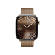 Apple Watch Series 10 42mm GPS + Cellular Gold Titanium Case w. Gold Milanese Loop
