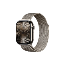 Apple Watch Series 10 46mm GPS + Cellular Natural Titanium Case w. Natural Milanese Loop - M/L
