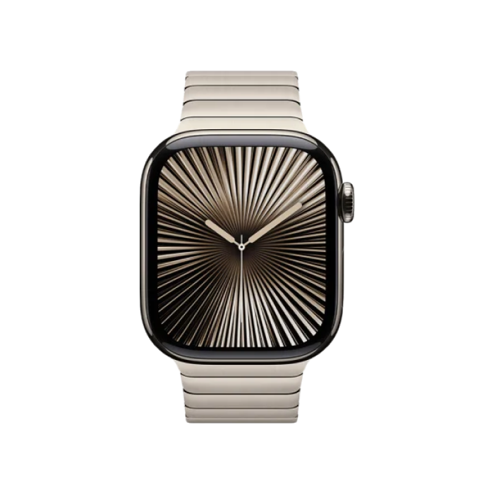 Apple Watch Series 10 46mm GPS + Cellular Natural Titanium Case w. Natural Milanese Loop - M/L