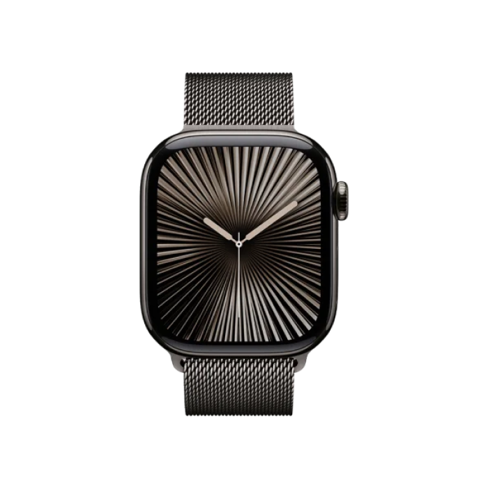 Apple Watch Series 10 46mm GPS + Cellular Slate Titanium Case w. Slate Milanese Loop - M/L
