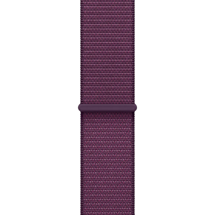 Apple Watch Series 10 46mm GPS Rose Gold Aluminum Case w. Plum Sport Loop