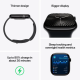 Apple Watch Series 10 42mm GPS Jet Black Aluminum Case w. Ink Sport Loop