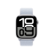 Apple Watch Series 10 42mm GPS Silver Aluminum Case w. Blue Cloud Sport Loop