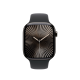Apple Watch Series 10 42mm GPS + Cellular Slate Titanium Case with Black Sport Band M/L