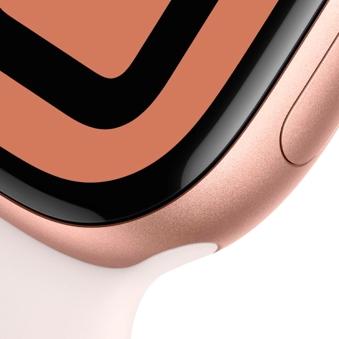 Apple Watch Series 10 46mm GPS Rose Gold Alu. Case w. Light Blush Solo Loop Size 4
