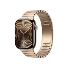 Apple Watch Series 10 46mm GPS + Cellular Gold Titanium Case w. Gold Link Bracele