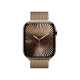 Apple Watch Series 10 46mm GPS + Cellular Gold Titanium Case w. Gold Milanese Loop - M/L