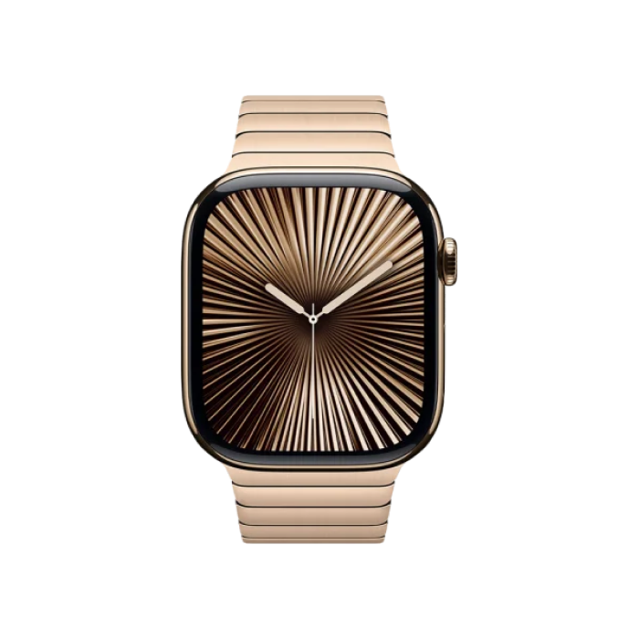 Apple Watch Series 10 46mm GPS + Cellular Gold Titanium Case w. Gold Link Bracele