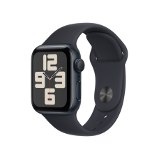 Apple Watch SE 2 GPS 44mm Midnight Aluminium Case with Midnight Sport Band S/M (MRE73)