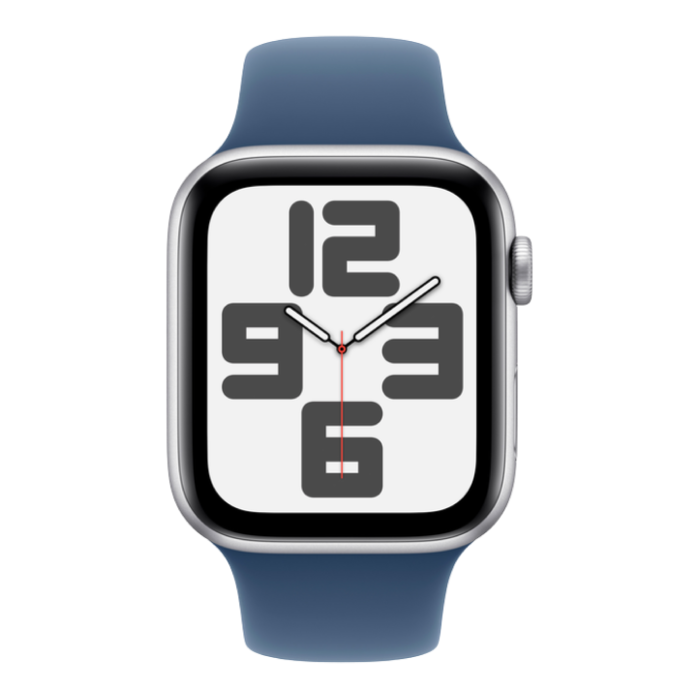 Apple Watch SE GPS 44mm Silver Aluminum Case w. Abyss Blue S. Band