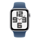 Apple Watch SE GPS 44mm Silver Aluminum Case w. Abyss Blue S. Band