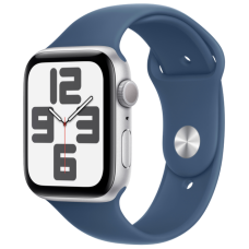 Apple Watch SE GPS 44mm Silver Aluminum Case w. Abyss Blue S. Band (MKQ43)
