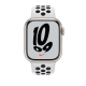 Apple Watch SE 2 40mm Silver Aluminium Case with White/Black Nike Sport Band