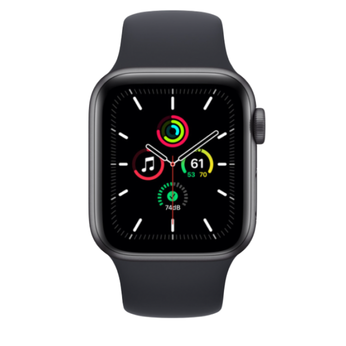 Apple Watch SE 2 GPS + Cellular 40mm Midnight Aluminum Case w. Midnight S. Band - S/M