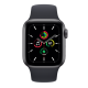 Apple Watch SE GPS + Cellular 40mm Space Gray Aluminum Case with Black Sport B.