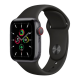 Apple Watch SE GPS + Cellular 40mm Space Gray Aluminum Case with Black Sport B.
