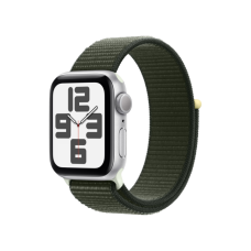 Apple Watch SE 2 GPS 40mm Silver Aluminum Case w. Cypress Sport Loop (MRTT3+MT573)