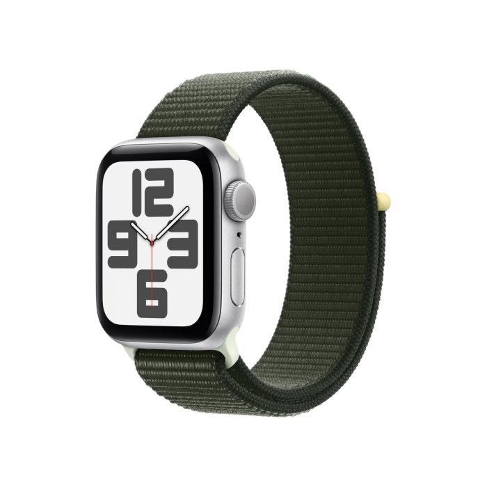 Apple Watch SE 2 GPS 40mm Silver Aluminum Case w. Cypress Sport Loop (MRTT3+MT573)