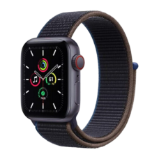 Apple Watch SE GPS + Cellular 40mm Space Gray Aluminum Case with Charcoal Sport Loop (MYEE2/MYEL2)