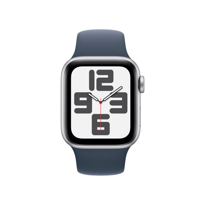 Apple Watch SE GPS + Cellular 40mm Silver Aluminum Case w. Abyss Blue Sport Band