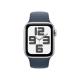 Apple Watch SE GPS + Cellular 40mm Silver Aluminum Case w. Abyss Blue Sport Band
