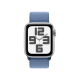 Apple Watch SE 2 GPS 40mm Silver Aluminium Case with Winter Blue Sport Loop (MRE33)