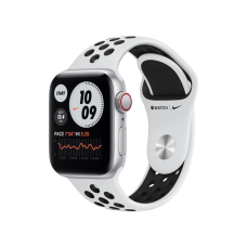 Apple Watch Nike SE GPS + Cellular 40mm Silver Aluminum Case with Pure Platinum/Black Nike Sport Band (MYYR2/MYYW2/MKR43)