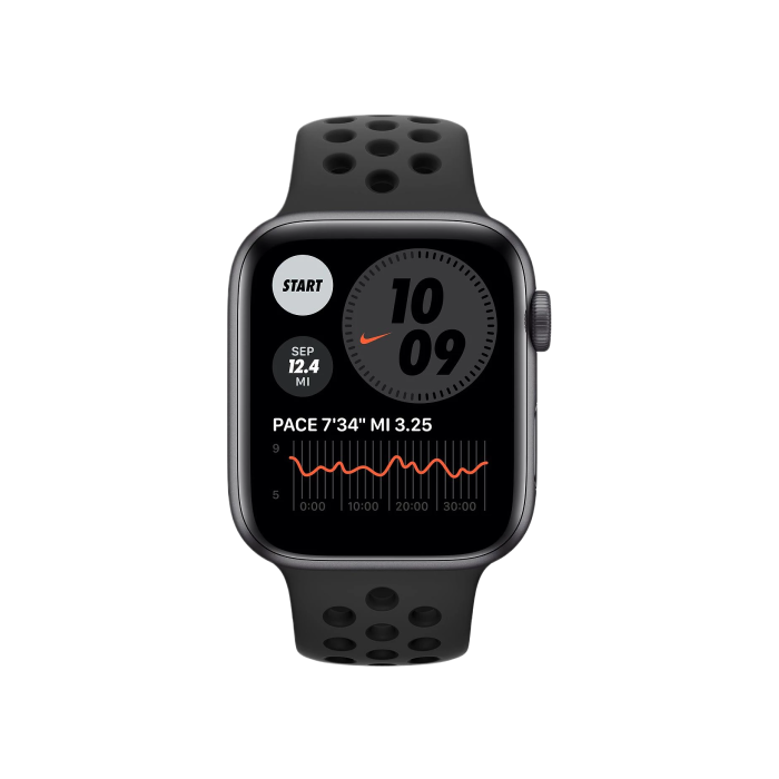 Apple Watch Nike SE GPS 44mm Space Gray Aluminum Case w. Anthracite/Black Nike Sport B.