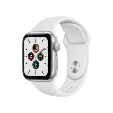 Apple Watch SE GPS 44mm Silver Aluminum Case w. White Sport B. (MYDQ2) (вживаний)