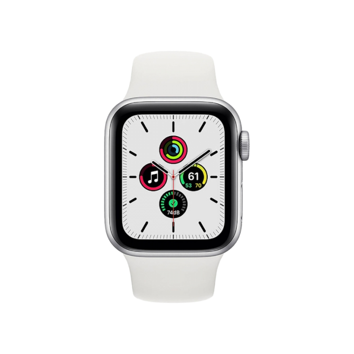 Apple Watch SE GPS 40mm Silver Aluminum Case w. White Sport B.