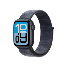 Apple Watch SE 3 GPS, 40mm Midnight Aluminum Case with Anchor Blue Sport Loop