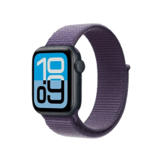 Apple Watch SE 3 GPS, 40mm Midnight Aluminum Case with Purple Fog Sport Loop