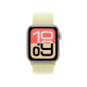 Apple Watch SE 3 GPS, 40mm Starlight Aluminum Case with Neon Yellow Sport Loop