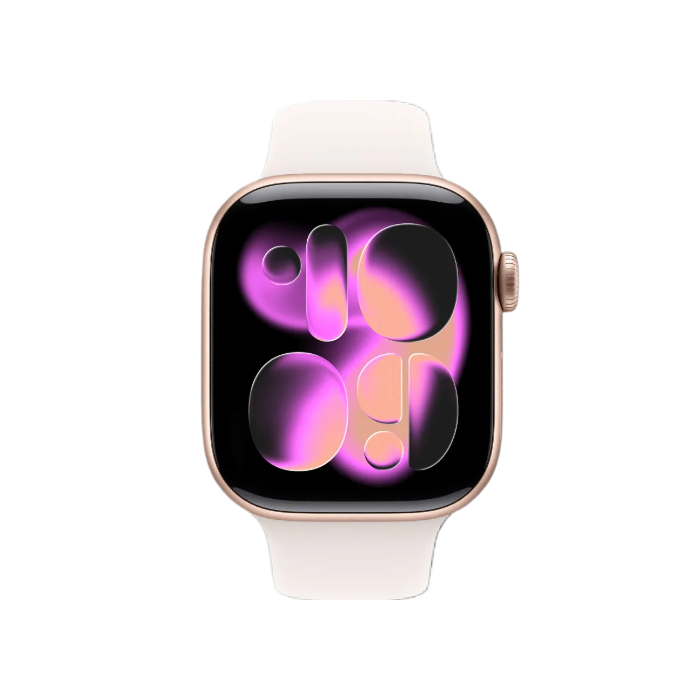 Apple Watch Series 11 GPS, 42mm Rose Gold Aluminum Case with Light Blush Sport Band (M/L)
