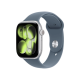 Apple Watch Series 11 GPS, 42mm Silver Aluminum Case with Anchor Blue Sport Band (S/M)